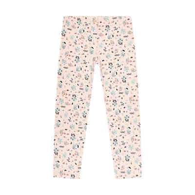 Leggings Bird's Twittering mit Blumen Print Leggings 2
