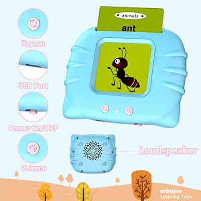frler Sprechende Flash-Karten Lernspielzeug Vorschul-Lernmaschine Lernspiele für Kinder 2