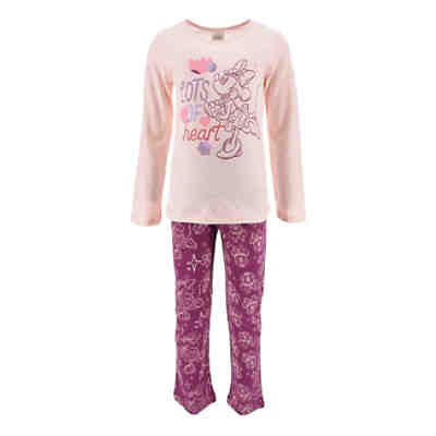 Minnie Mouse Schlafanzug Pyjama Langarm Shirt + Schlaf-Hose