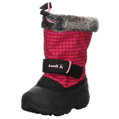 Winterboots reflektierende Details Synthetikkombination kariert Stiefel