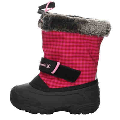 Winterboots reflektierende Details Synthetikkombination kariert Stiefel 2
