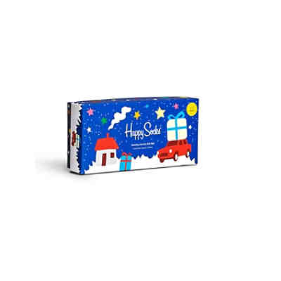 Kinder Socken unisex, 3er Pack - X-MAS Geschenkbox, Farbmix Socken für Kinder 2