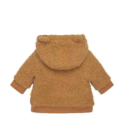 Fleecejacke Steiff Classic Baby aus Teddy Fleece mit Teddybär Kapuze Fleecejacken 2