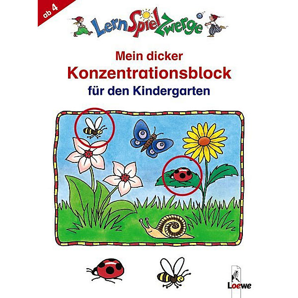 LernSpielZwerge: Mein dicker Konzentrationsblock für den Kindergarten, Sammelblock