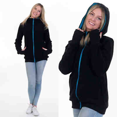 3in1 Fleece Tragejacke Umstandsjacke mit süssen Bärchenohren 2