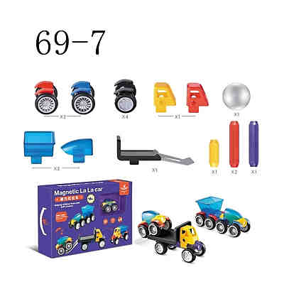Technisches Fahrzeugmodell für Kinder Pädagogisches magnetisches Spleißspielzeug