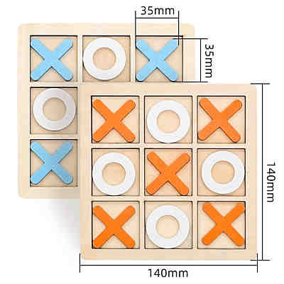 Tic-Tac-Toe Brettspiel-Bausteinspielzeug für die frühe Bildung von Kindern 2