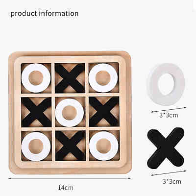 Tic-Tac-Toe Brettspiel-Bausteinspielzeug für die frühe Bildung von Kindern 2
