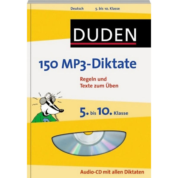 Duden 150 MP3-Diktate, 5. bis 10. Klasse, mit MP3-CD