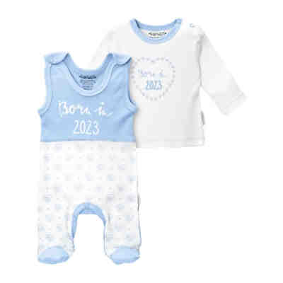 2tlg Set Strampler + Shirt Born in 2023 Strampler für Jungen