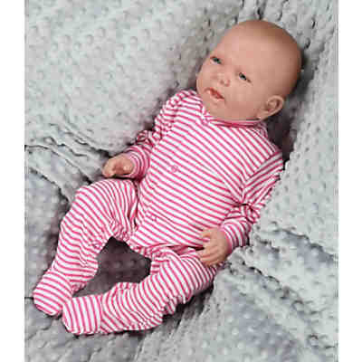Baby Mädchen Schlafstrampler mit Fuß 3er Pack für Mädchen 2