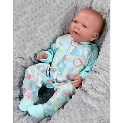 Baby Mädchen Schlafstrampler mit Fuß 3er Pack für Mädchen 2