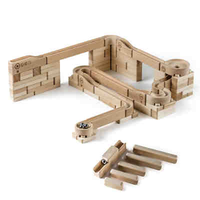 Kugelbahn Holz "K2" mit Stecksystem (136 Teile) - Eine Murmelbahn die standhält! 2