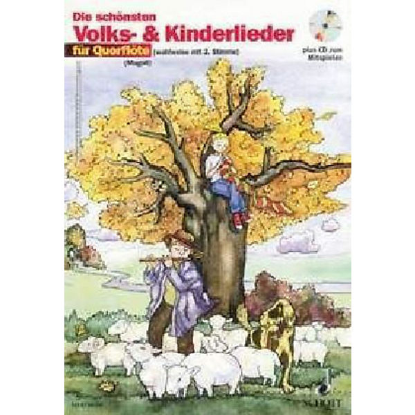 Die schönsten Volks- & Kinderlieder für Querflöte, Notenausgabe mit Play-Along-CDs