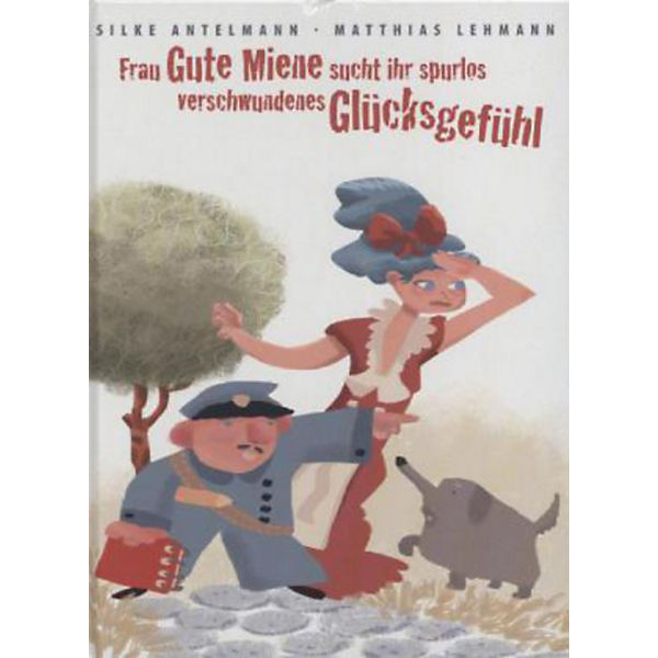 Frau Gute Miene sucht ihr spurlos verschwundenes Glücksgefühl