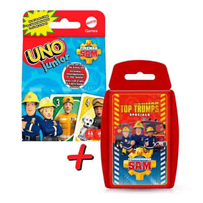 Kartenspiel Feuerwehrmann Sam Kartenspiel-Set - UNO + Top Trumps