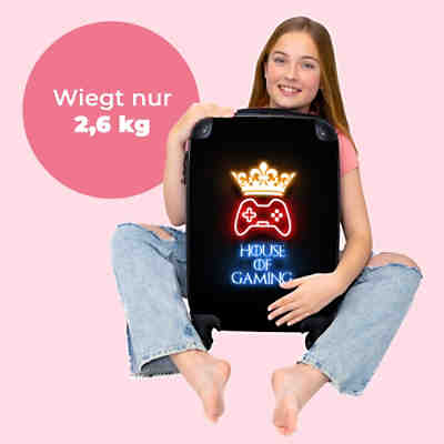 Kinderkoffer - Trolley - Zitate von Spielen - Neon - Haus des Spiels - Krone 2