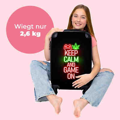 Kinderkoffer - handgepäck - Gaming - Neon - Ruhe bewahren und weiterspielen 2