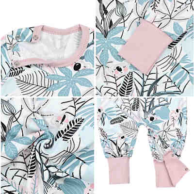 Baby Mädchen Schlafstrampler Gemustert 2er Pack für Mädchen 2