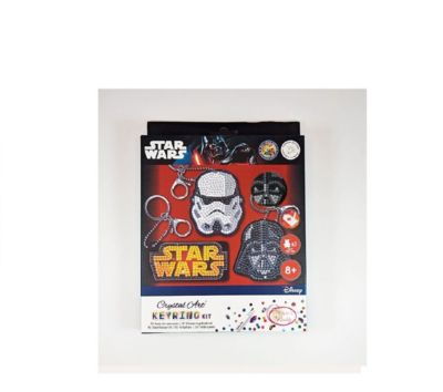 “CRAFT Buddy: 3 Star Wars Keychains with Accessories featuring Crystal Art”