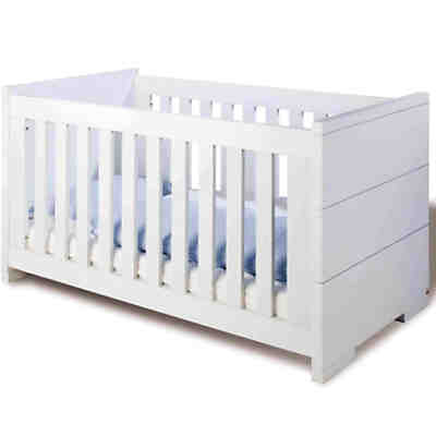 Komplett Kinderzimmer POLAR groß, (Kinderbett, Wickelkommode breit und 2-türiger Kleiderschrank), weiß edelmatt 2