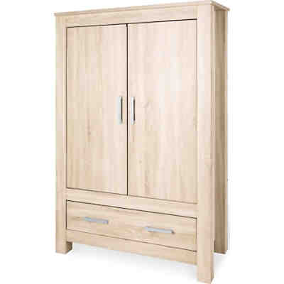 Kleiderschrank CARUS, 2-türig, Eiche Echtholzstruktur