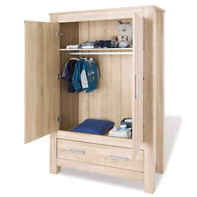 Kleiderschrank CARUS, 2-türig, Eiche Echtholzstruktur 2