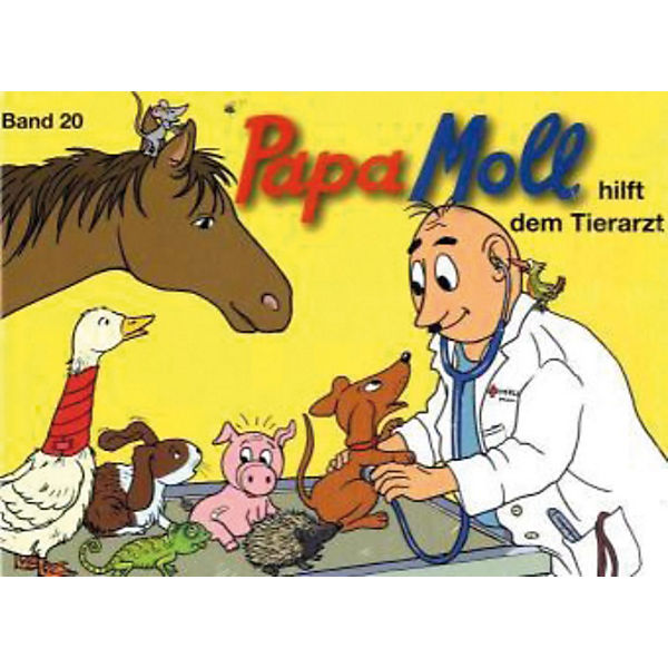 Papa Moll hilft dem Tierarzt