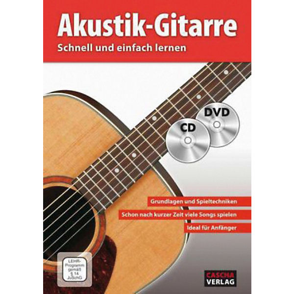 Akustik Gitarre, mit Audio-CD und DVD