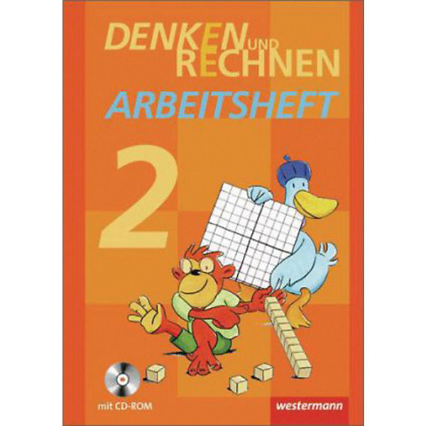 Denken und Rechnen, Ausgabe 2013 für die östlichen Bundesländer: 2. Jahrgangsstufe, Arbeitsheft m. CD-ROM