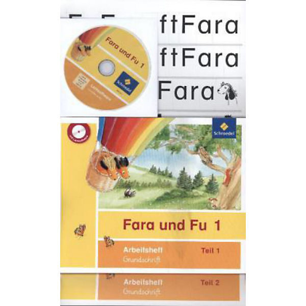 Fara und Fu, Ausgabe 2013: Arbeitshefte 1 und 2 GS, m. CD-ROM (inkl. Schlüsselwortkarte)