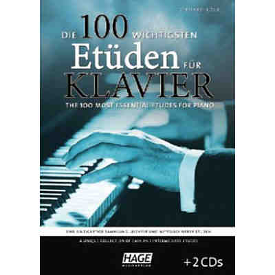 Die 100 wichtigsten Etüden für Klavier, m. 2 Audio-CDs
