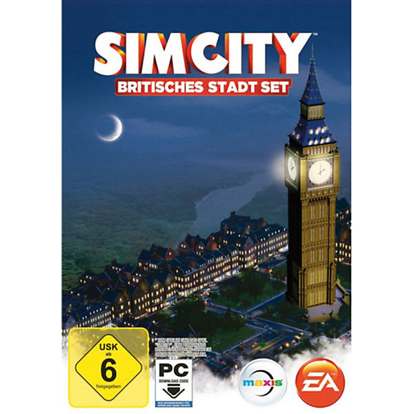 PC Simcity - Britisches Stadt-Set (Code in a Box)