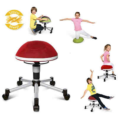 Kinder Fitnesshocker Sitness Junior Half Ball, rot
