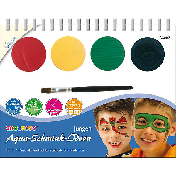snazaroo Aqua-Schmink-Ideen Jungen, 6-tlg.