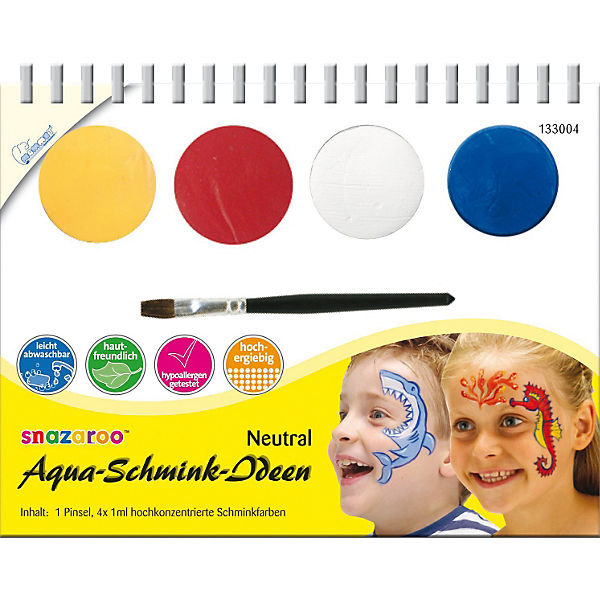 snazaroo Aqua-Schmink-Ideen Neutral, 6-tlg.