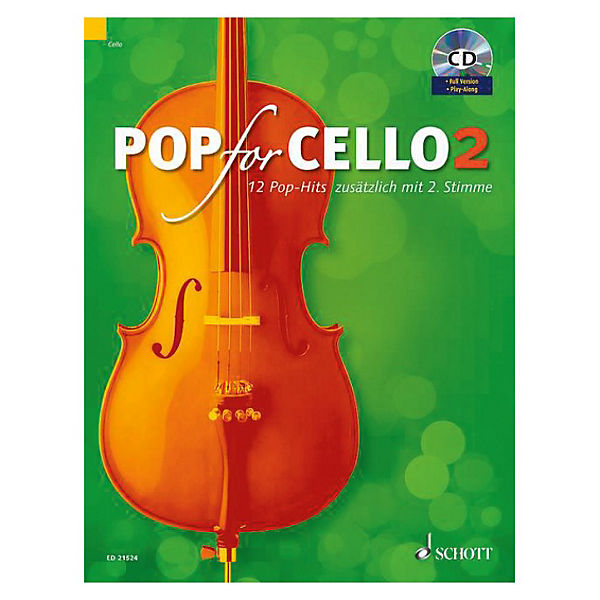 Pop For Cello, für 1-2 Violoncelli, mit Audio-CD