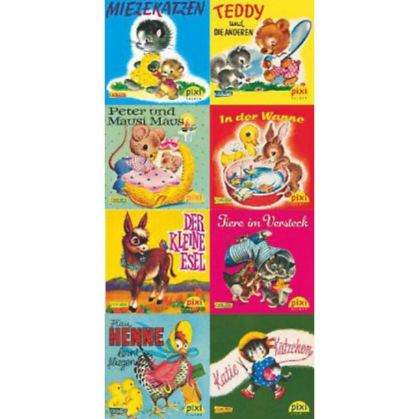 Pixi Bücher: Pixi gratuliert Carlsen, 8 Hefte