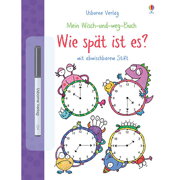 Mein Wisch-und-weg-Buch: Wie spät ist es?