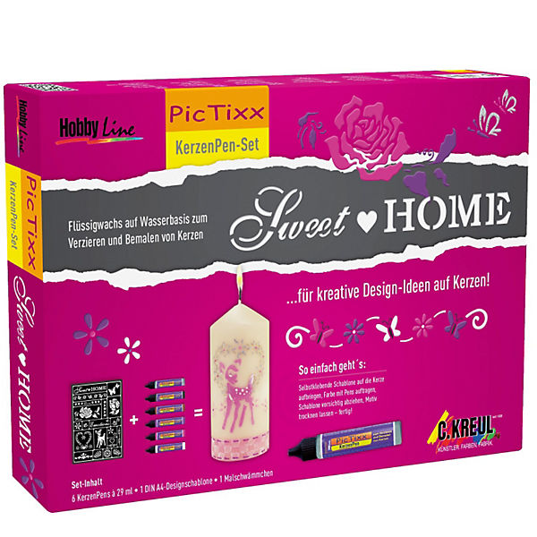 Hobby Line PicTixx-Set Kerzen-Pen Sweet Home