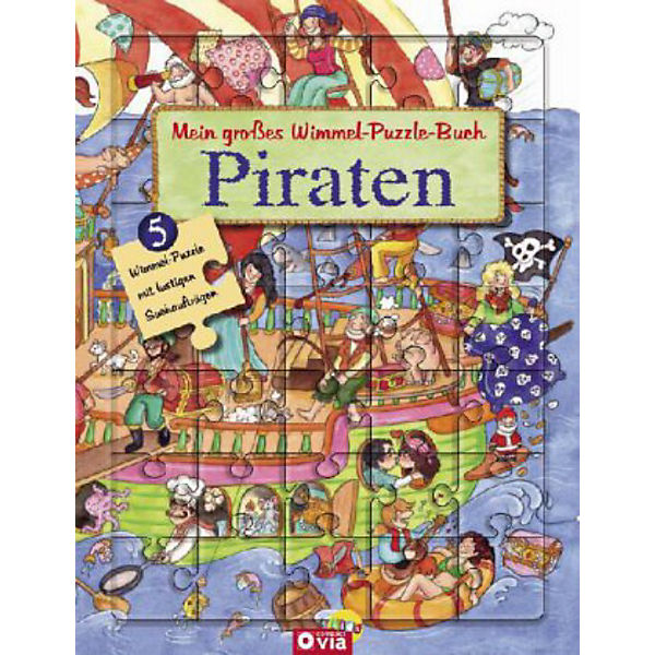 Mein großes Wimmel-Puzzle-Buch - Piraten