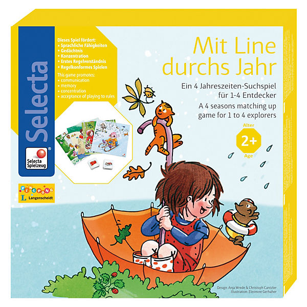 Suchspiel - Mit Line durchs Jahr
