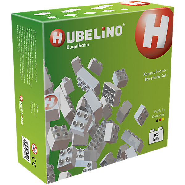 Hubelino - Kugelbahn Konstruktions-Bausteine-Set, 105-tlg.