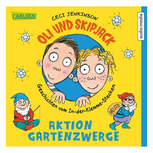 Oli und Skipjack - Aktion Gartenzwerge, 2 Audio-CDs