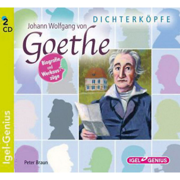 Dichterköpfe - Johann Wolfgang von Goethe, 2 Audio-CDs