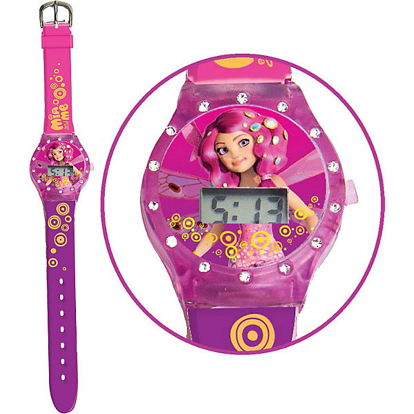LCD Uhr mit Strass-Steinen Mia & Me