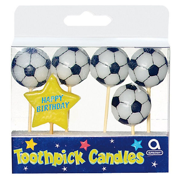 Figurenkerzen Fussball, 6 Stück