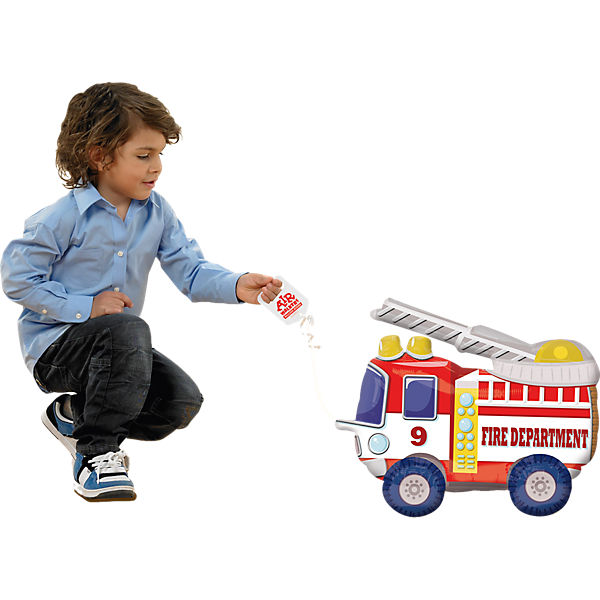 AirWalker Balloon Buddies Feuerwehrauto Folienballon