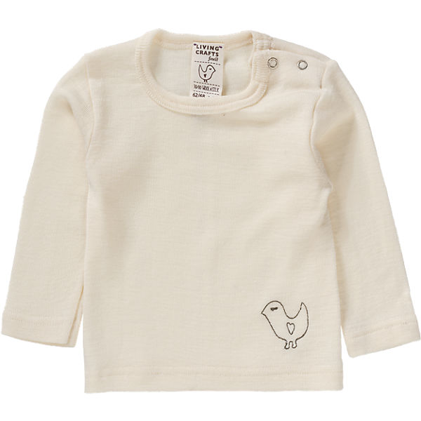 LIVING CRAFTS Baby Unterhemd lang Wolle/Seide