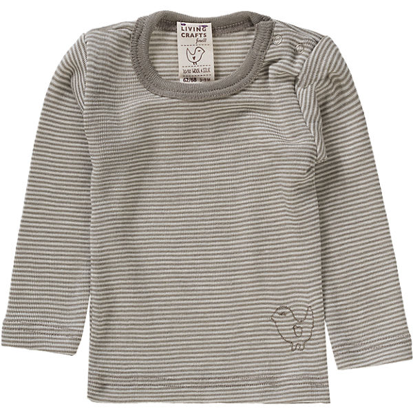 LIVING CRAFTS Baby Unterhemd lang Wolle/Seide